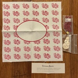 Vintage University of South Carolina Needlepoint Kit | Gamecock Pattern